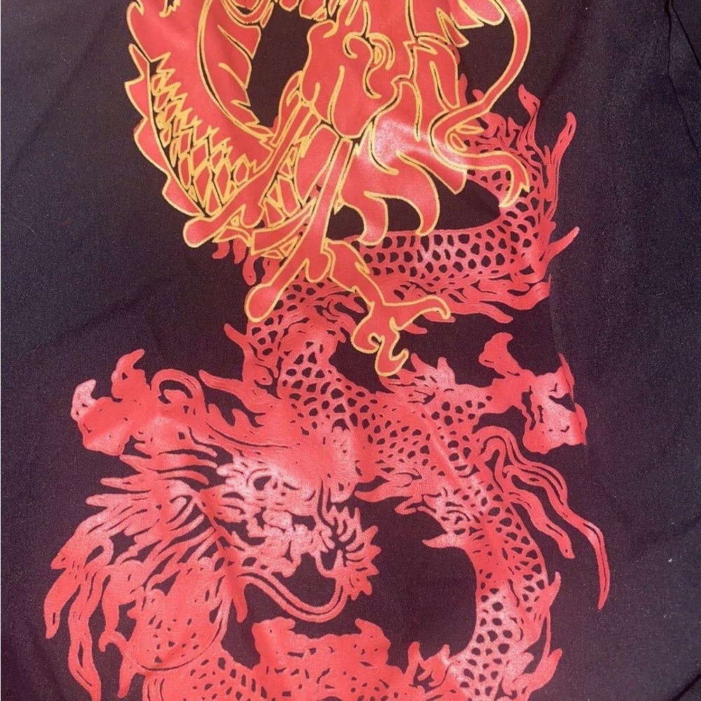 Red Dragon Black Joggers